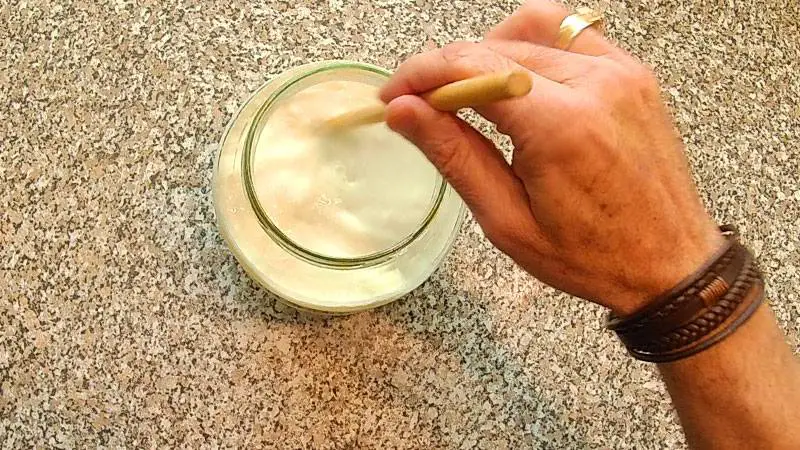 Stir well with a non-metal spoon